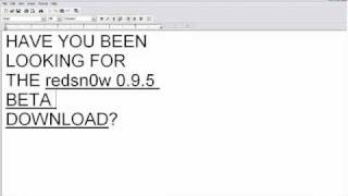 DOWNLOAD REDSNOW 0.9.5 BETA 5 FIX APN MMS IOS 4.1 JAILBREAK UNLOCK
