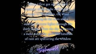 Good morning from Trishaworld 768!