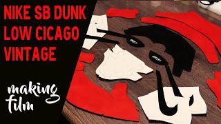 Vintage SB Dunk Low, Handmade Chicago Dunk / Nike Chicago SB Dunk Low