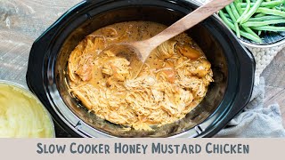 Slow Cooker Honey Mustard Chicken {TRY THIS ASAP!}