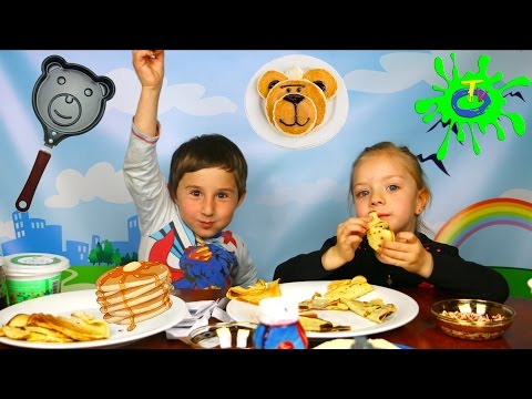 ბლინების ჩელენჯი - ალექსანდრე და ანასტასია ეჯიბრებიან დათუნია ბლინებს ჭამაში | Pancake Challange