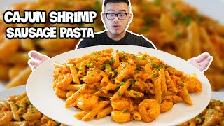 Cajun Shrimp Sausage Pasta Recipe. THE BEST THING YOU WILL EVER TASTE