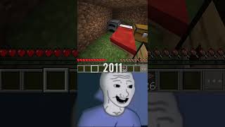 Then📈 vs now 📉Minecraft😑 #minecraft #creatorpack #oldvsnew #shorts #trending