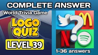Logo Quiz, World trivia Game level 39 complete answer. @brainitquiz #logoquiz screenshot 4