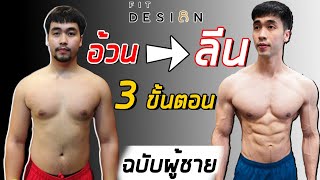 3 ขั้นตอน คนที่อ้วน อยาก ลีน ที่ควรทำง่ายๆ  เห็นผลเร็ว | FITDESIGN