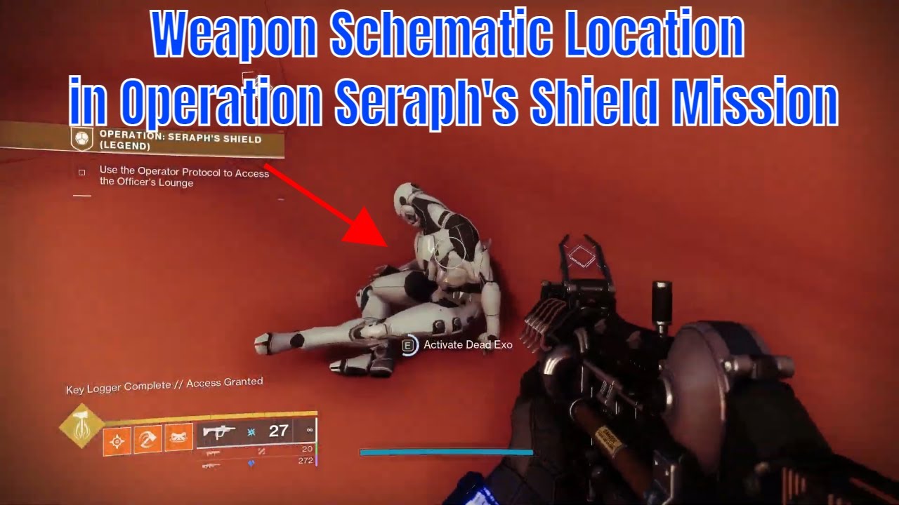 Seraph Shield Weapon Schematic Location