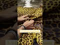 Cheetah Print on Deer Tanned Cow