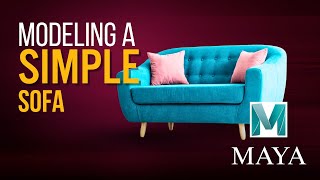 Easy 3D Sofa in Maya – 6 Minute Beginner Tutorial