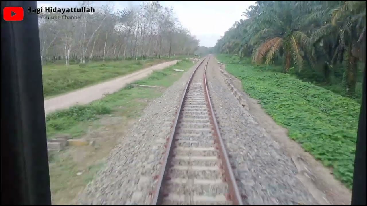 VIDEO TRIP BACKRIDE dari Stasiun Marbau menuju Stasiun Rantau Prapat | KA Sribilah Premium U58F.