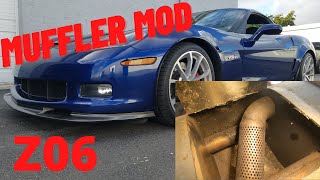 C6 Corvette Z06 Muffler Mod Sounds Awesome!