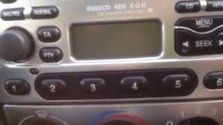 How to fix a Ford Radio - station button dont&#39; work fault 6000CD.  Puma KA Fiesta Focus Mondeo