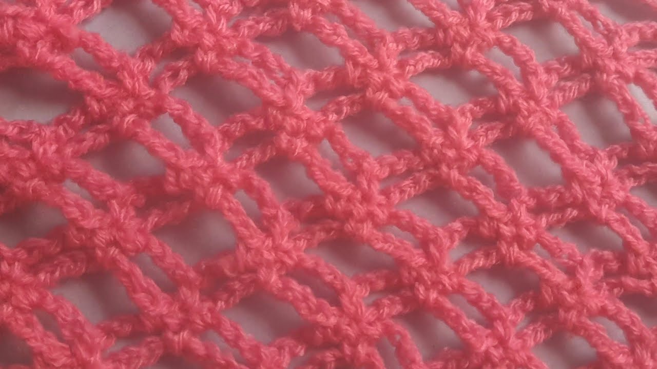 How  To Crochet  Beautiful Mesh Stitch As Absolute Beginner In Crocheting.  Crochet Tutorials