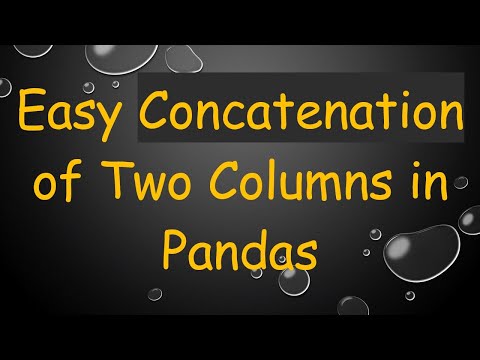 Easy Concatenation of Two Columns in Pandas
