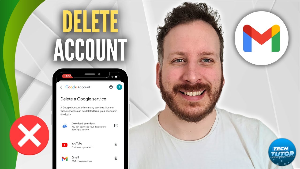How To Delete Gmail Account - YouTube