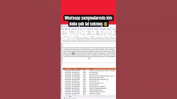 Whatsapp yazışmalarında kim daha çok laf sokmuş 😎