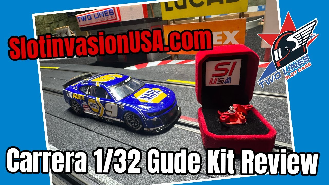 Обзор набора SlotinvasionUSA 1/32 Carrera Guide Kit и тест на треке