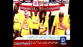 Lady eat 34 burgers in 10 minutes in Budget eating competition in America