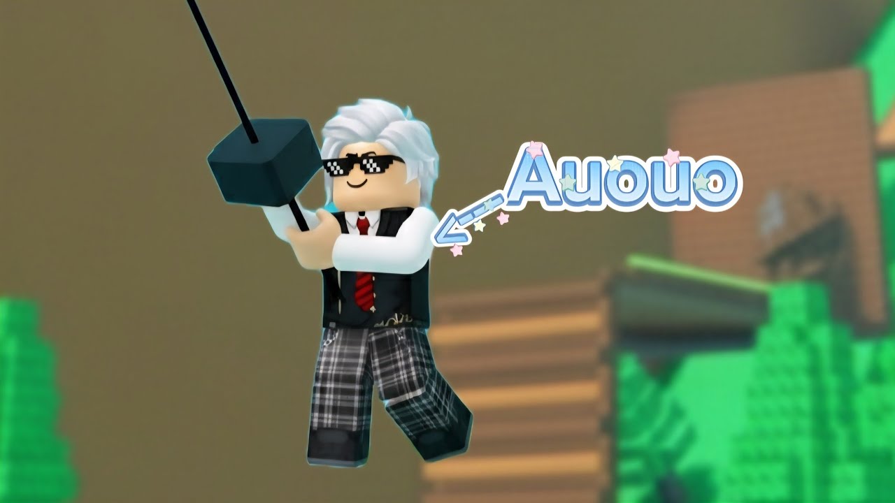 Aku Menyelesaikan Rintangan Obby Sambil Bergelantungan Seperti Tarzan - Roblox Swing Tower