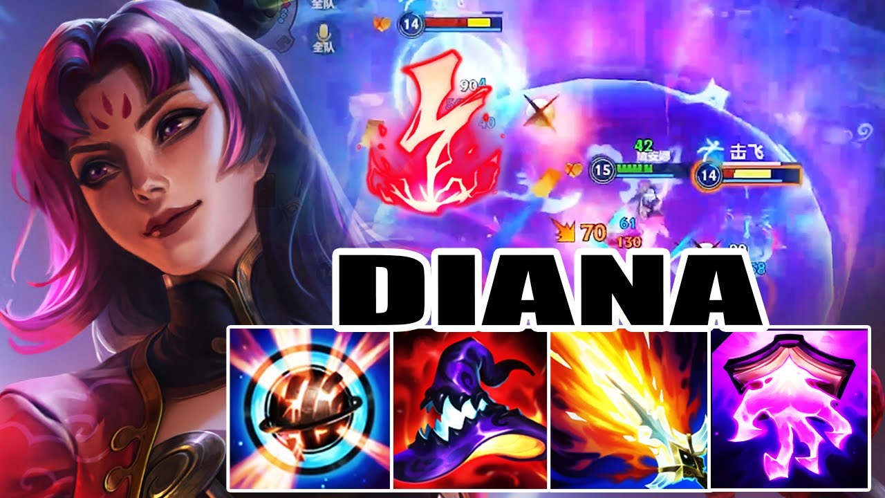 WILD RIFT DIANA MID GAMEPLAY | 16KILLs - RUNE : Electrocute - YouTube