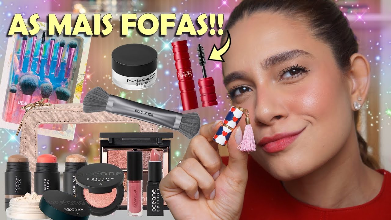 LOUCA POR MINIS!! 😍 USEI APENAS MAQUIAGENS  EM MINIATURA NESSE VÍDEO!! 