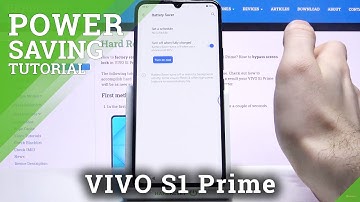 How to Enable Power Saving Mode on VIVO S1 PRIME – Activate Power Saving Mode