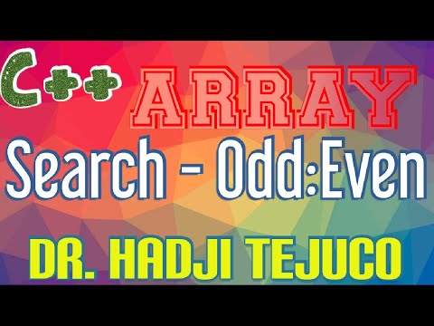 C++ tutorial series - (Part 33) Arrays - FINDING ODD / EVEN NUMBERS