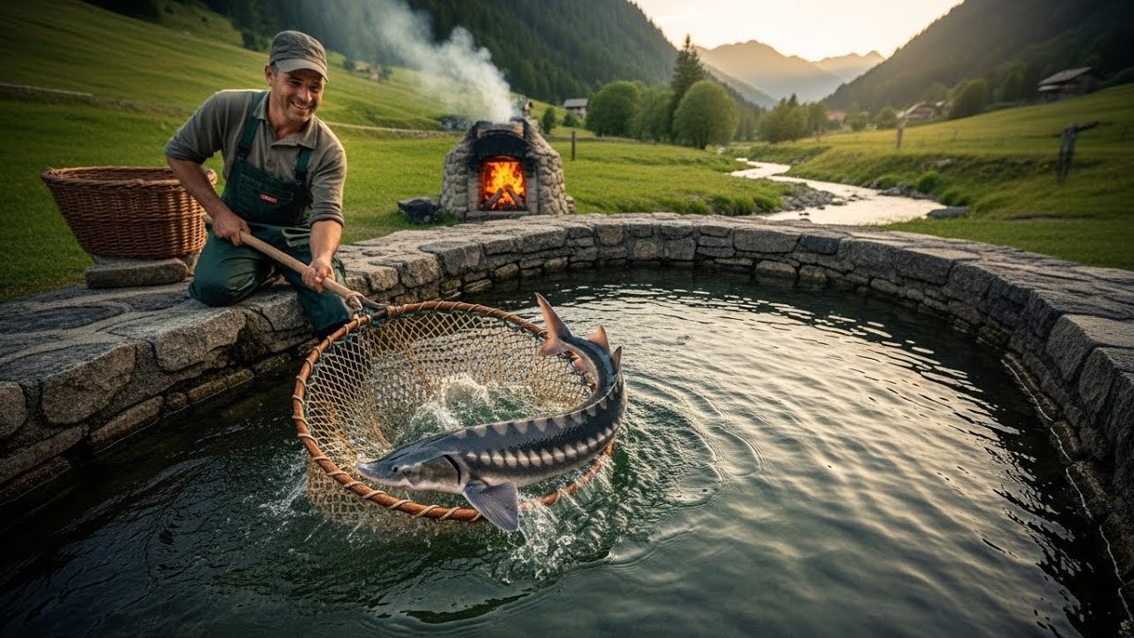 Harvesting [STURGEON FISH] & Water System Care, Smoking Fish – Abundant ...