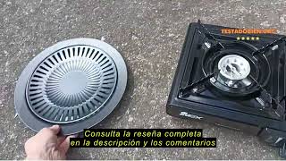 SMH LINE® Hornillo De Gas Doble Para Camping, Incluye 4 Cartuchos 227 G Camping Y Exteriores 2 Fuegos Lpg 1079493129