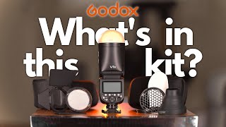Whats inside Godox V1 Sony camera flash with the kit
