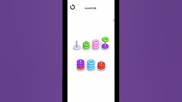 Hoop Stack Level 216 WalkThrough Solution Gameplay