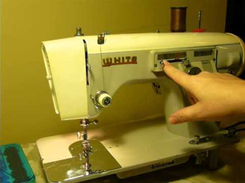 NIFTYTHRIFTYGIRL: UNIQUE Vintage White/Domestic model 6478 Cam sewing  machine 