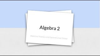 Lecture 2C - Algebra 2 (Spring 2024) [homework solution explained]