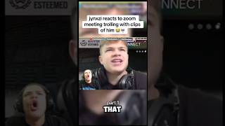 Jynxzi watches himself trolling zoom calls🤣☠️🔥. Subscribe!! #jynxzi #troll #youtubeshorts #funny