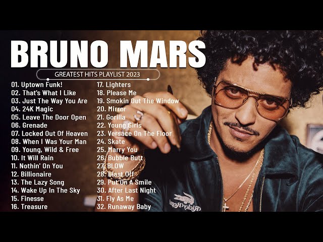 Bruno Mars - Greatest Hits Full Album - Best Songs Collection 2023 class=