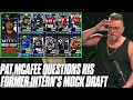 Pat McAfee Has Some Questions Over His Former Intern's Mock Draft 4.0