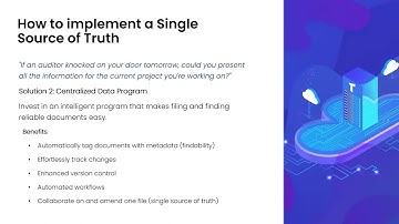 Implementing a Single Source of Truth with Centralised Data - Webinar snippet by Lauren Graden
