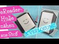 aufstellbare Hülle für eReader aus Stoff nähen | Tolino Vision 6 | DIY Nähanleitung | mommymade