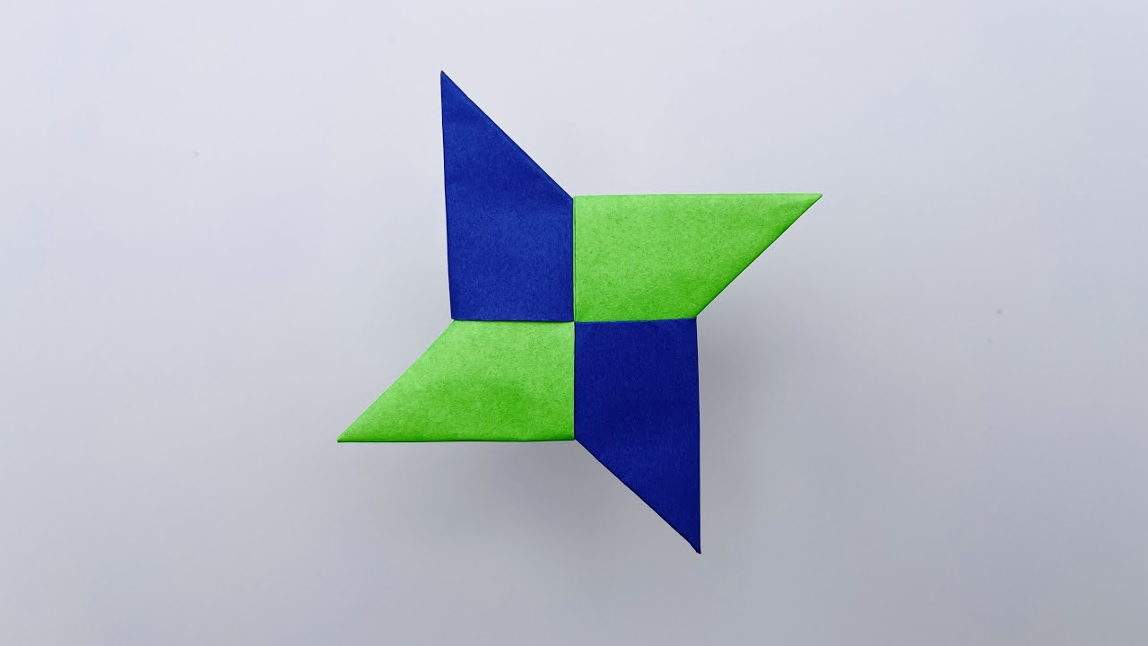 How To Make a Paper Ninja Star (Shuriken) [Easy Origami] - YouTube