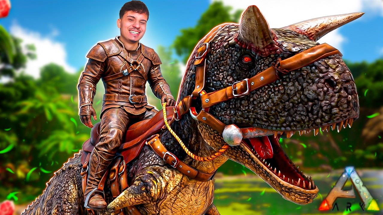 FINALMENTE DOMEI O CARNOTAURO NO ARK OMEGA! (A ROCHELLE VEIO!)