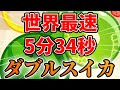【世界記録】ダブルスイカ作成RTAー5:34.90【世界一奪還】【スイカゲーム】