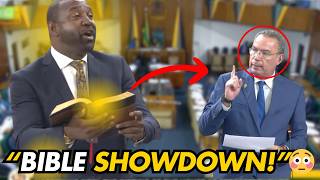 PNP’s Dayton Campbell Sets Parliament Ablaze With Bible — Daryl Vaz Rebuked!