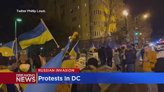 'End War Now': Protesters Gather In D.C. Overnight