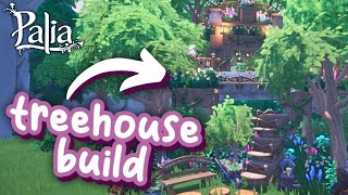 I built a Whimsical TREE HOUSE in Palia! // Speed build & Tour!