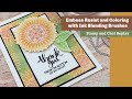 Emboss Resist and Coloring with Ink Blending Brushes - Live Replay