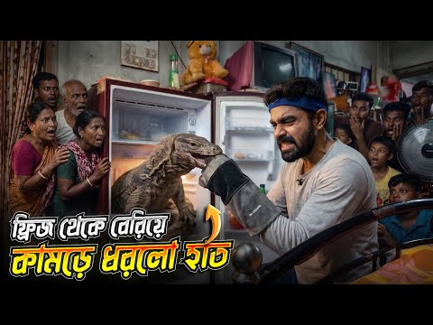 ভয়ঙ্কর জন্তুটা কোথায় ঢুকে পড়েছে দেখুন! অন্ধকারে হাত ঢোকানোর আগে খুব সাবধান! Monitor Lizard Attack