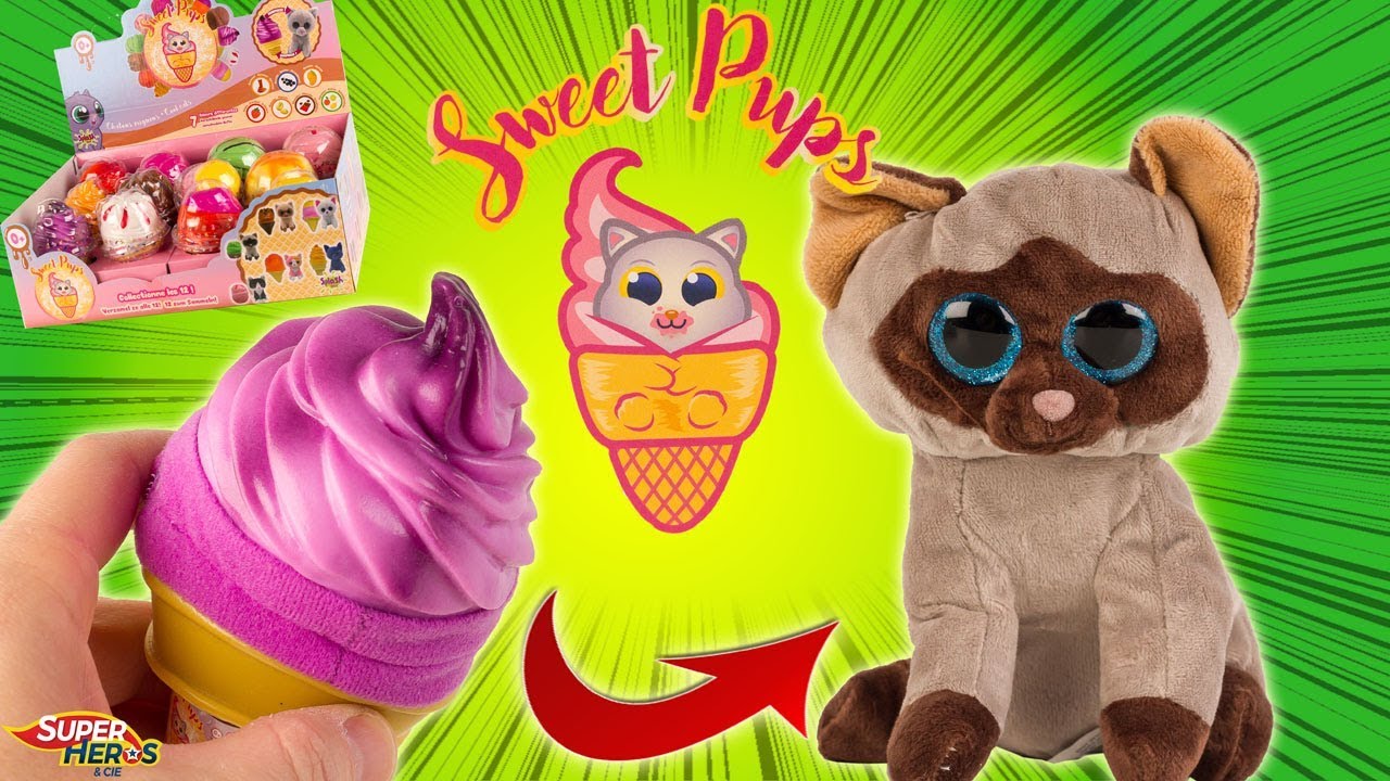 Sweet pups surprise chat Splash Toys : King Jouet, Mini peluches