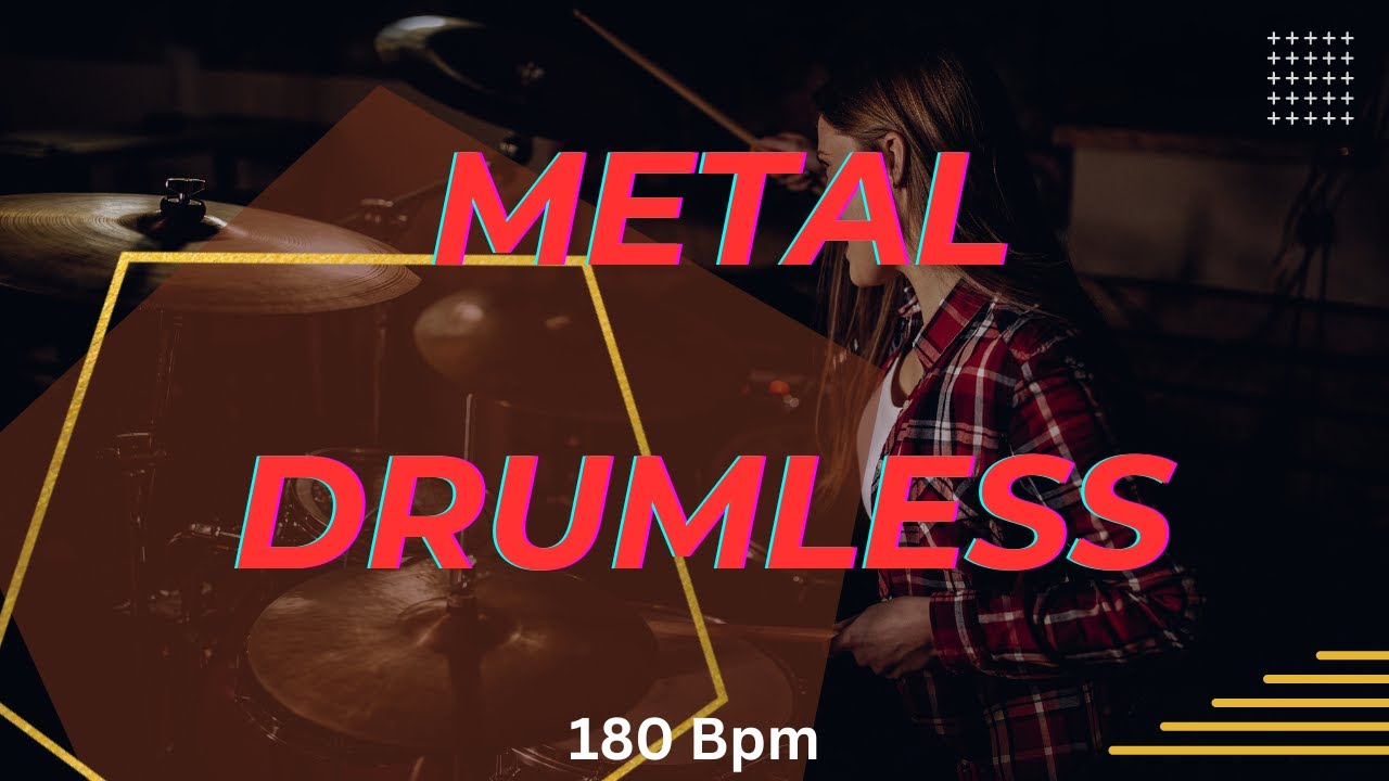 Metal Drumless Track  180 Bpm , No Drums backing Tracks