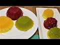 gelatina de pulpa de fruta natural - como preparar gelatina de colores - postres de gelatina