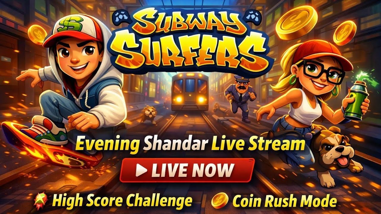 🌆 Evening Shandar Live Stream 🌆🔴 LIVE NOW 🔴🚀 High Score Challenge💰 Coin Rush Mode