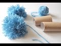 Jak zrobić pompon z włóczki? Łatwy sposób dla dzieci. How to make yarn Pom Poms